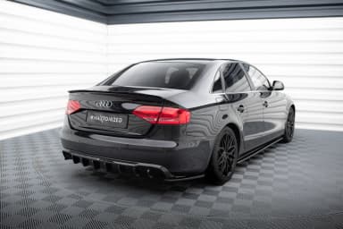 Задня накладка Maxton Audi A4 B8 (Wersja z podwójnym Вихлопem z jednej strony) - фото My Tuning Lab
