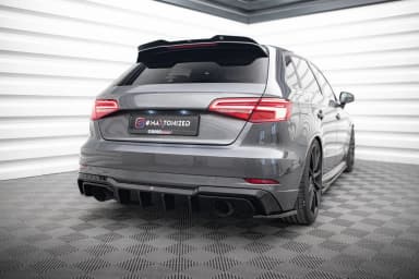 Задня накладка Maxton Audi A3 S-Line Sportback 8V Facelift (версія з одинарними вихлопами з двох сторін) - фото My Tuning Lab