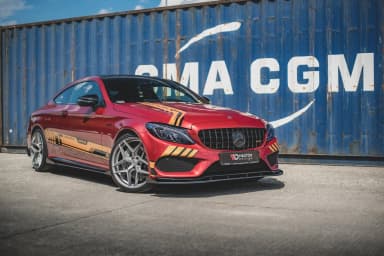 Передній сплітер Street Pro + Flaps Maxton Mercedes-AMG C43 / AMG-Line Coupe C205 - фото My Tuning Lab