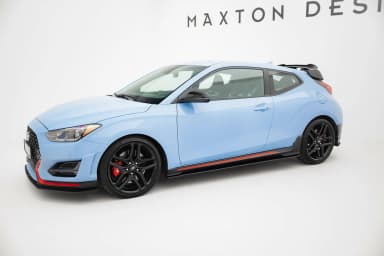Накладки на пороги Street Pro Maxton Hyundai Veloster N Mk2 - фото My Tuning Lab