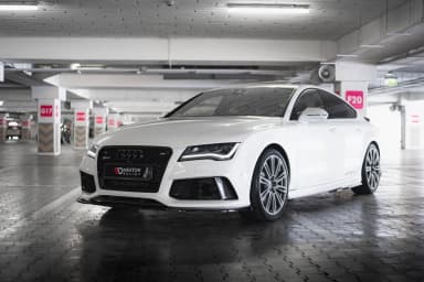 Передній сплітер V.3 Maxton Audi RS7 C7 - фото My Tuning Lab