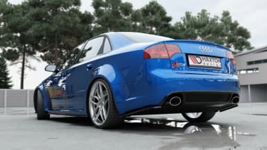 Задні сплітери boczne Maxton V1 Audi RS4 Sedan B7 (чорний глянець) - фото My Tuning Lab