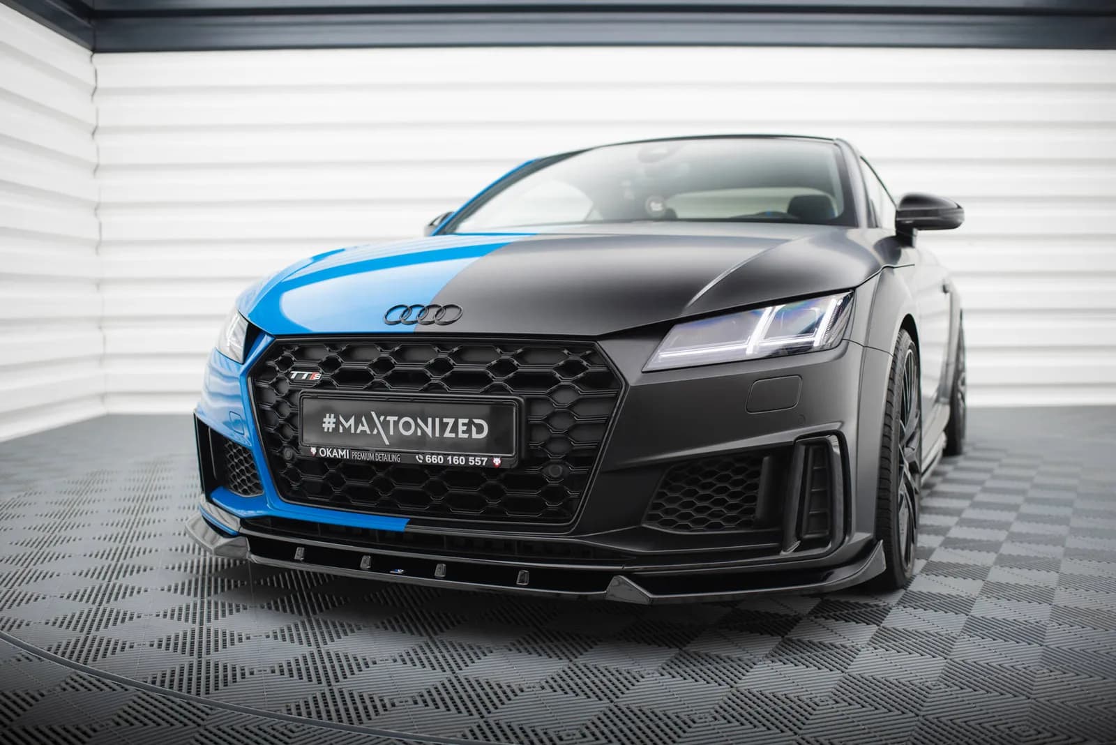 Передній сплітер V.1 Maxton Audi TT S / TT S-Line 8S Facelift - фото My Tuning Lab