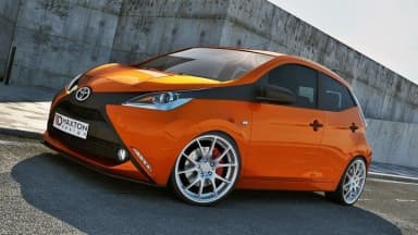 Передній сплітер Maxton Toyota Aygo MK2 (чорний глянець) - фото My Tuning Lab