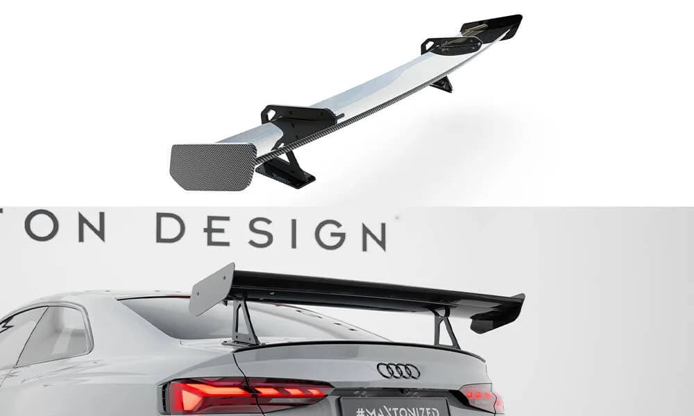 Karbonowy Spoiler Z Górnymi Mocowaniami Maxton Audi A5 / A5 S-Line / S5 / RS5 Coupe F5 / F5 Facelift - фото My Tuning Lab
