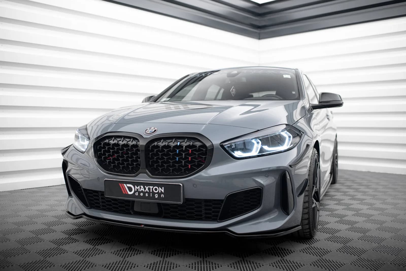 Передній сплітер V.4 Maxton BMW 1 M-пакет/ M135i / 128ti F40 - фото My Tuning Lab