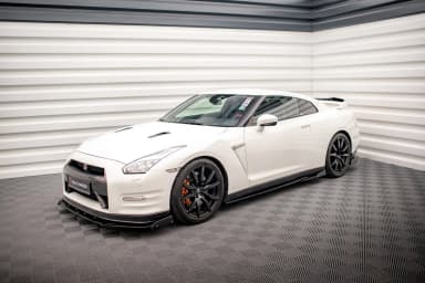 Накладки на пороги + Flaps Maxton Nissan GTR R35 Facelift - фото My Tuning Lab