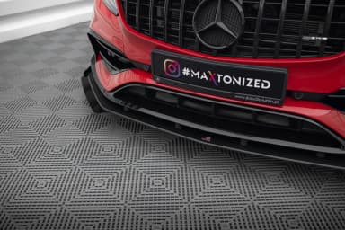 Передній сплітер Street Pro + Flaps Maxton Mercedes-Benz A 45 AMG Aero W176 Facelift - фото My Tuning Lab