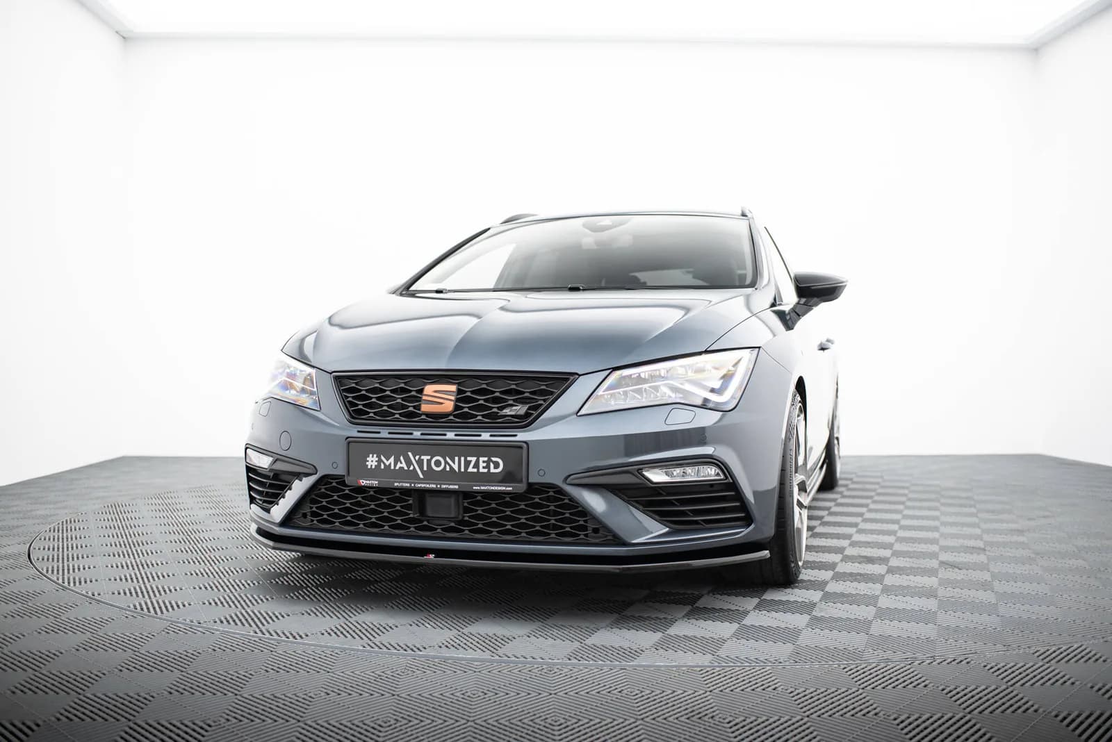 Передній сплітер V.1 Seat Leon Maxton Cupra / FR Mk3 FL - фото My Tuning Lab