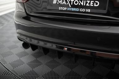 Задня накладка Maxton Audi A5 Coupe / Cabrio S-Line 8T (версія з одинарними вихлопами з двох сторін) - фото My Tuning Lab