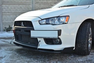 Передній сплітер Maxton Racing Mitsubishi Lancer Evo X V1 - фото My Tuning Lab