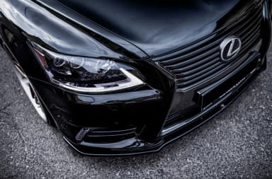 Передній сплітер Maxton Lexus LS MK4 Facelift (чорний глянець) - фото My Tuning Lab