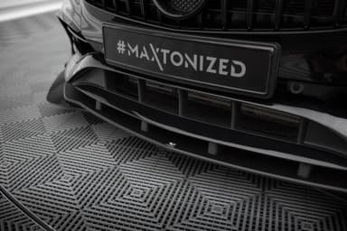 Передній сплітер Street Pro + Flaps Maxton Mercedes-Benz A AMG-Line W176 Facelift - фото My Tuning Lab