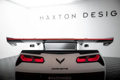 Karbonowy Spoiler Z Górnymi Mocowaniami + LED Maxton Chevrolet Corvette Stingray / Grand Sport C7 - фото My Tuning Lab