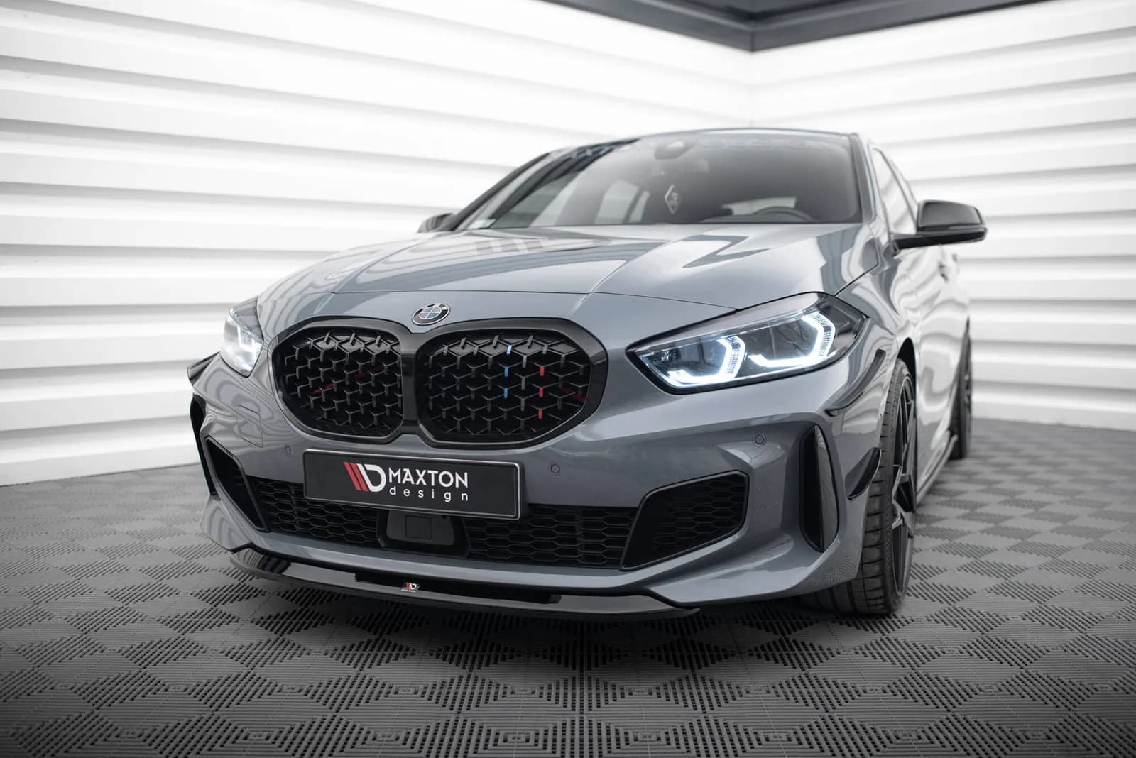 Передній сплітер V.2 Maxton BMW 1 M-пакет/ M135i / 128ti F40 - фото My Tuning Lab