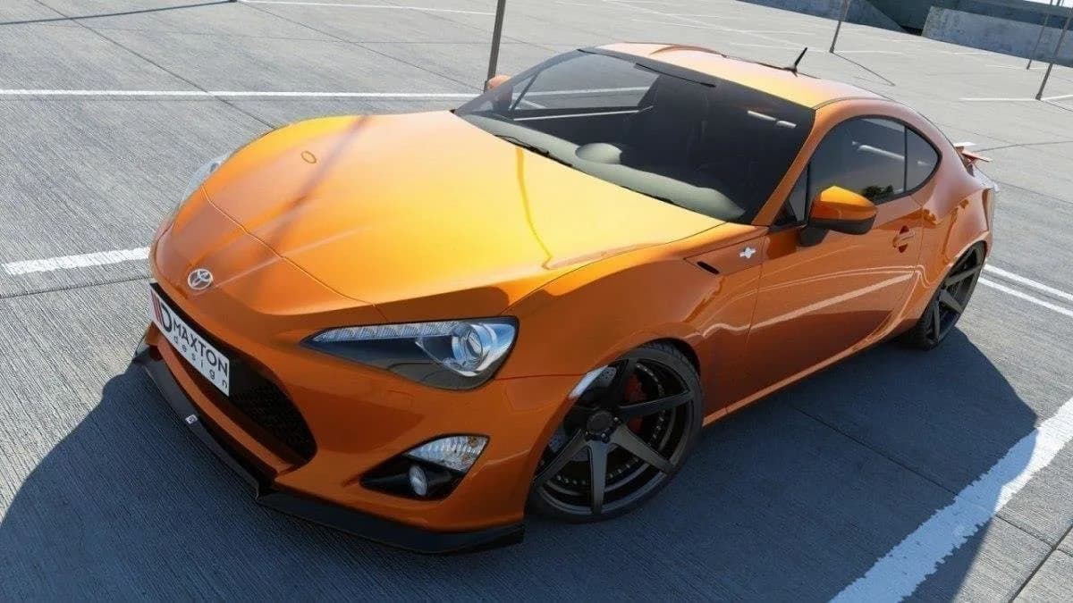 Передній сплітер Maxton Toyota GT86 (чорний глянець) - фото My Tuning Lab