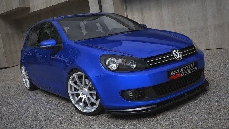 Передній сплітер Maxton Volkswagen Golf MK6 / Jetta (чорний глянець) - фото My Tuning Lab