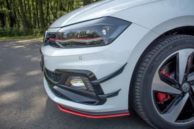 Канарди (аеродинамічні накладки переднього бампера) Maxton Volkswagen Polo GTI Mk6 - фото My Tuning Lab
