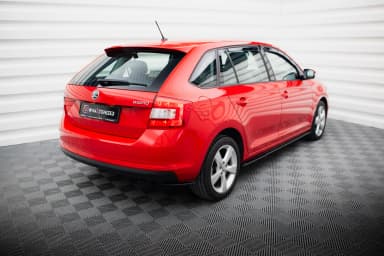 Задні сплітери boczne Maxton Skoda Rapid Spaceback (чорний глянець) - фото My Tuning Lab
