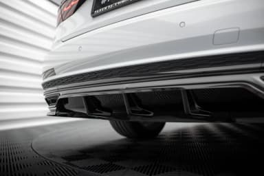Задній сплітер (Z Dyfuzorem) Maxton Audi A8 S-Line D5 - фото My Tuning Lab
