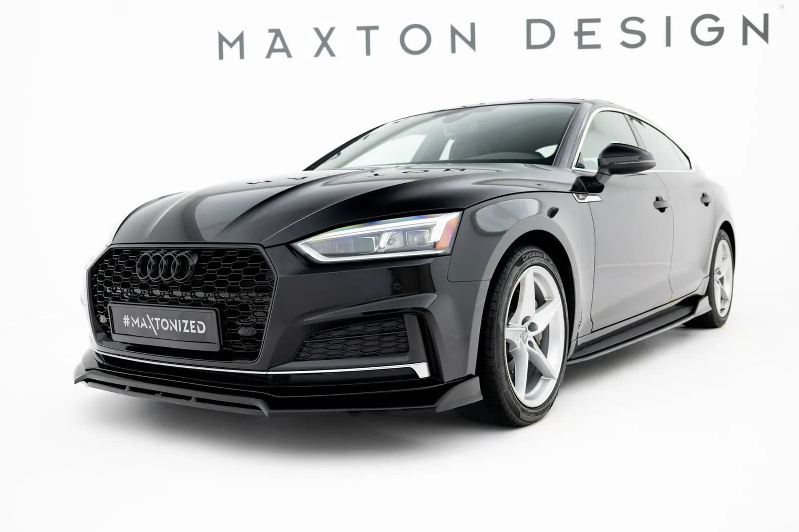 Передній сплітер Maxton Audi S5 / A5 S-Line Coupe / Sportback F5 - фото My Tuning Lab