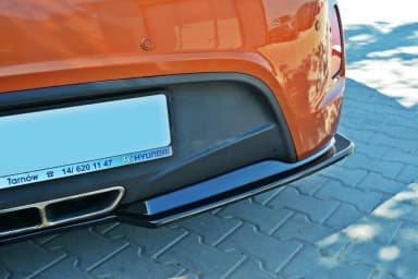 Задній сплітер Maxton Hyundai Veloster (чорний глянець) - фото My Tuning Lab