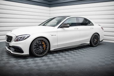 Накладки на пороги V.2 Maxton Mercedes-AMG C63 Sedan / Estate W205 / S205 - фото My Tuning Lab