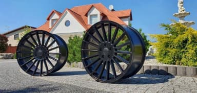 Комплект легкосплавних дисків 21" HAXER HX010 21x10,5/11,5 ET38/40 5x112 Czarna Satyna - фото My Tuning Lab