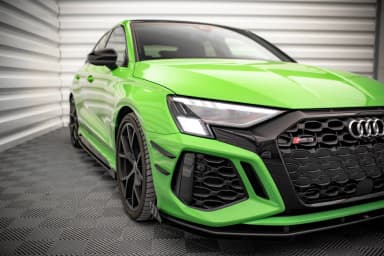 Канарди (аеродинамічні накладки переднього бампера) Maxton Audi RS3 8Y - фото My Tuning Lab