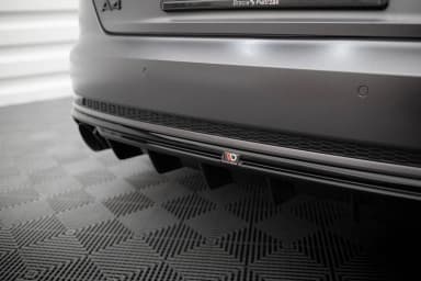 Задня накладка Maxton Audi A4 S-line B9 (Wersja z pojedynczą końcówką Вихлопu z jednej strony) - фото My Tuning Lab