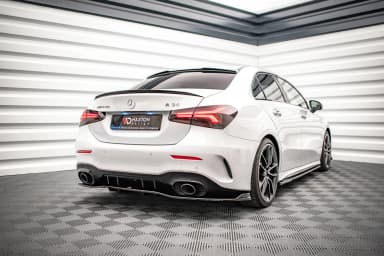 Дифузор Maxton Design Задній сплітер (Z Dyfuzorem) V.2 Mercedes A 35 AMG Sedan V177 - фото My Tuning Lab