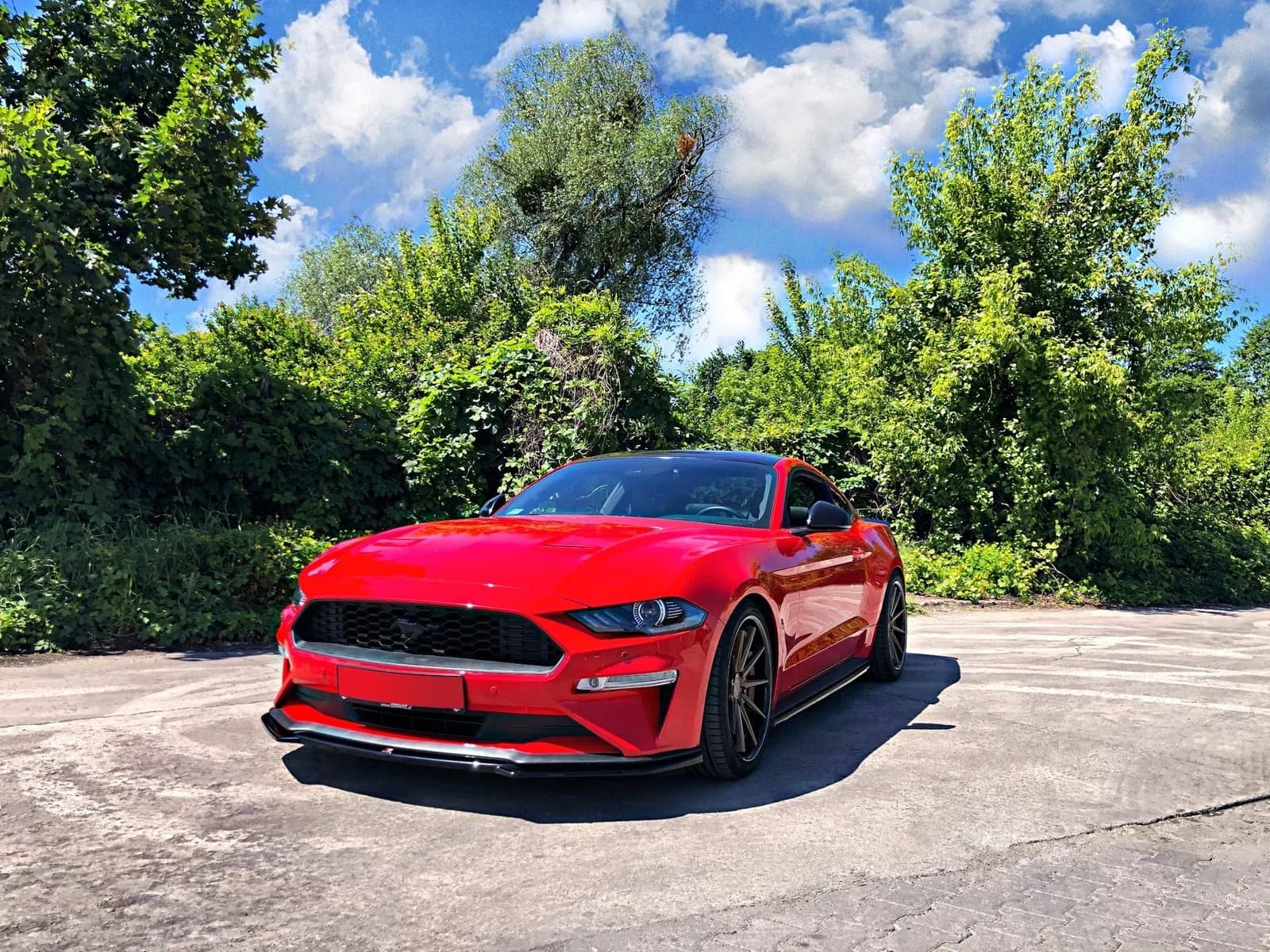 Передній сплітер V.1 Maxton Ford Mustang Mk. 6 Facelift - фото My Tuning Lab