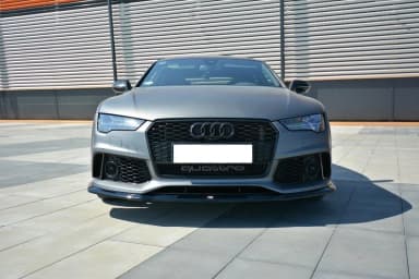 Передній сплітер V.2 Maxton Audi RS7 C7 - фото My Tuning Lab