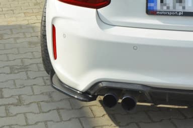 Задні сплітери boczne Maxton BMW M2 F87 Coupe (чорний глянець) - фото My Tuning Lab