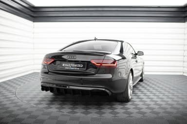 Задня накладка Maxton Audi A5 Coupe / Cabrio S-Line 8T (Wersja z podwójnym Вихлопem z jednej strony) - фото My Tuning Lab
