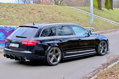Накладки на пороги Maxton Audi RS6 C6 - фото My Tuning Lab