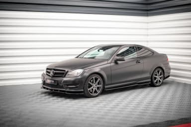 Накладки на пороги Maxton Mercedes-Benz C Coupe / Sedan / Estate AMG-Line C204 / W204 Facelift / S204 Facelift - фото My Tuning Lab