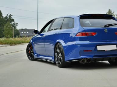 Накладки на пороги Maxton Alfa Romeo 156 GTA (чорний глянець) - фото My Tuning Lab