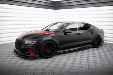 Передній сплітер Street Pro Maxton Audi A7 RS7 Look C7 - фото My Tuning Lab