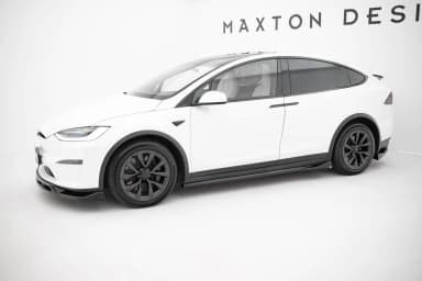 Накладки на пороги V.2 Maxton Tesla Model X Mk1 Facelift - фото My Tuning Lab