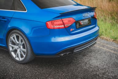 Задні сплітери boczne Maxton Audi S4 / A4 S-Line B8 Sedan (чорний глянець) - фото My Tuning Lab