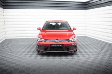 Передній сплітер V.2 + Flaps Maxton Volkswagen Golf GTI / GTE / GTD / R-Line Mk8 - фото My Tuning Lab