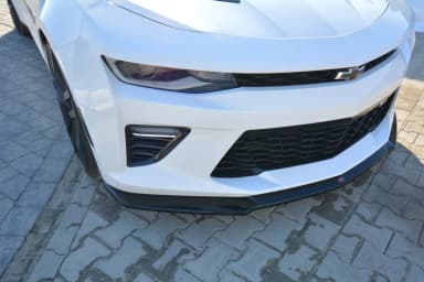 Передній сплітер Maxton V2 Chevrolet Camaro 6 Phase I 2SS Coupe (чорний глянець) - фото My Tuning Lab