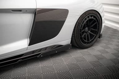 Накладки на пороги V.2 + Flaps Maxton Audi R8 Mk2 Facelift - фото My Tuning Lab