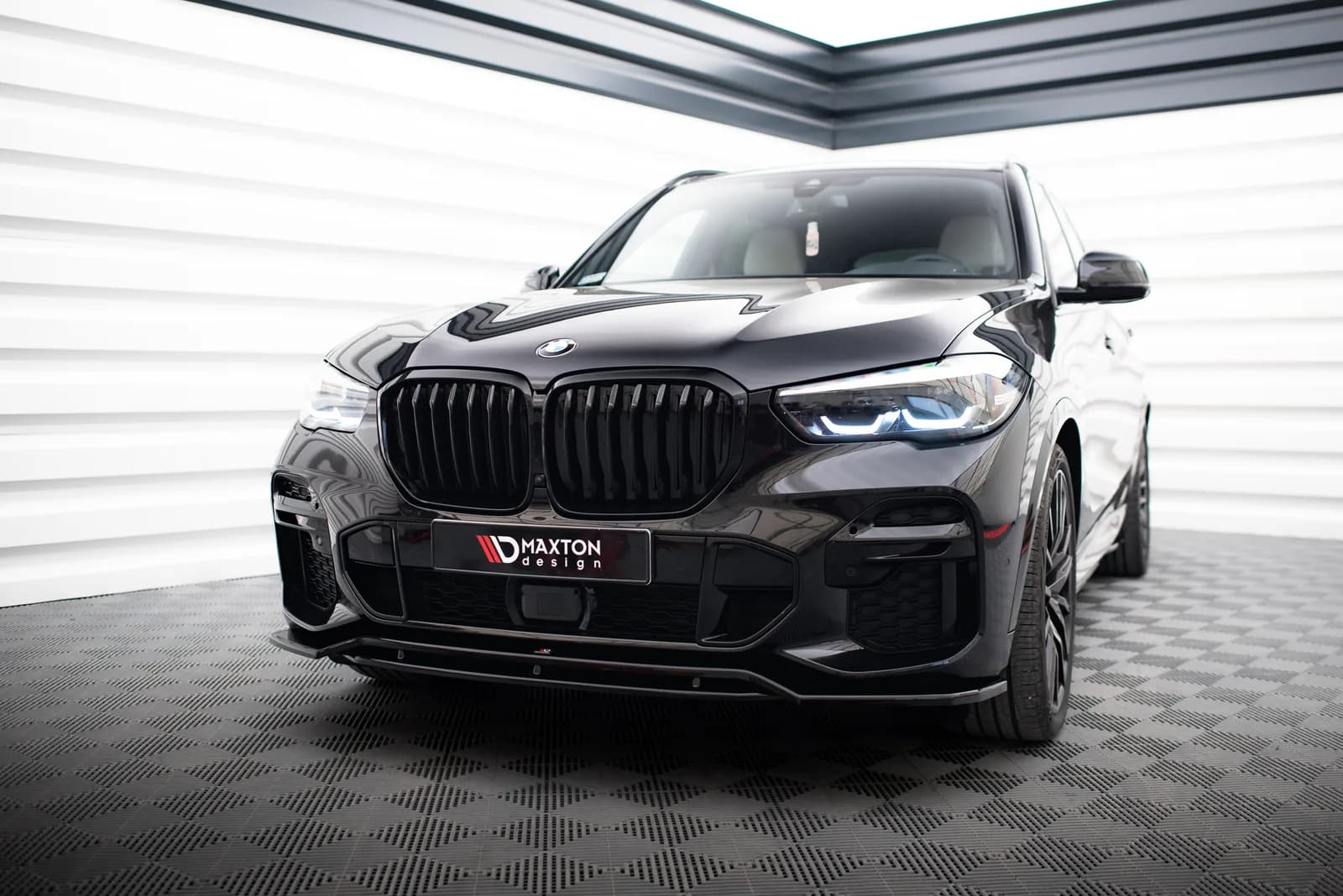 Передній сплітер Maxton BMW X5 G05 M-пакет (чорний глянець) - фото My Tuning Lab