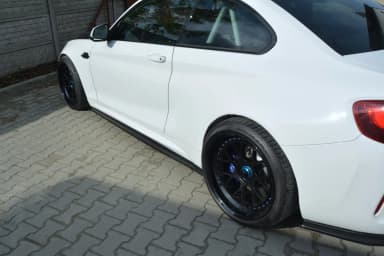 Накладки на пороги Maxton BMW M2 F87 Coupe (чорний глянець) - фото My Tuning Lab