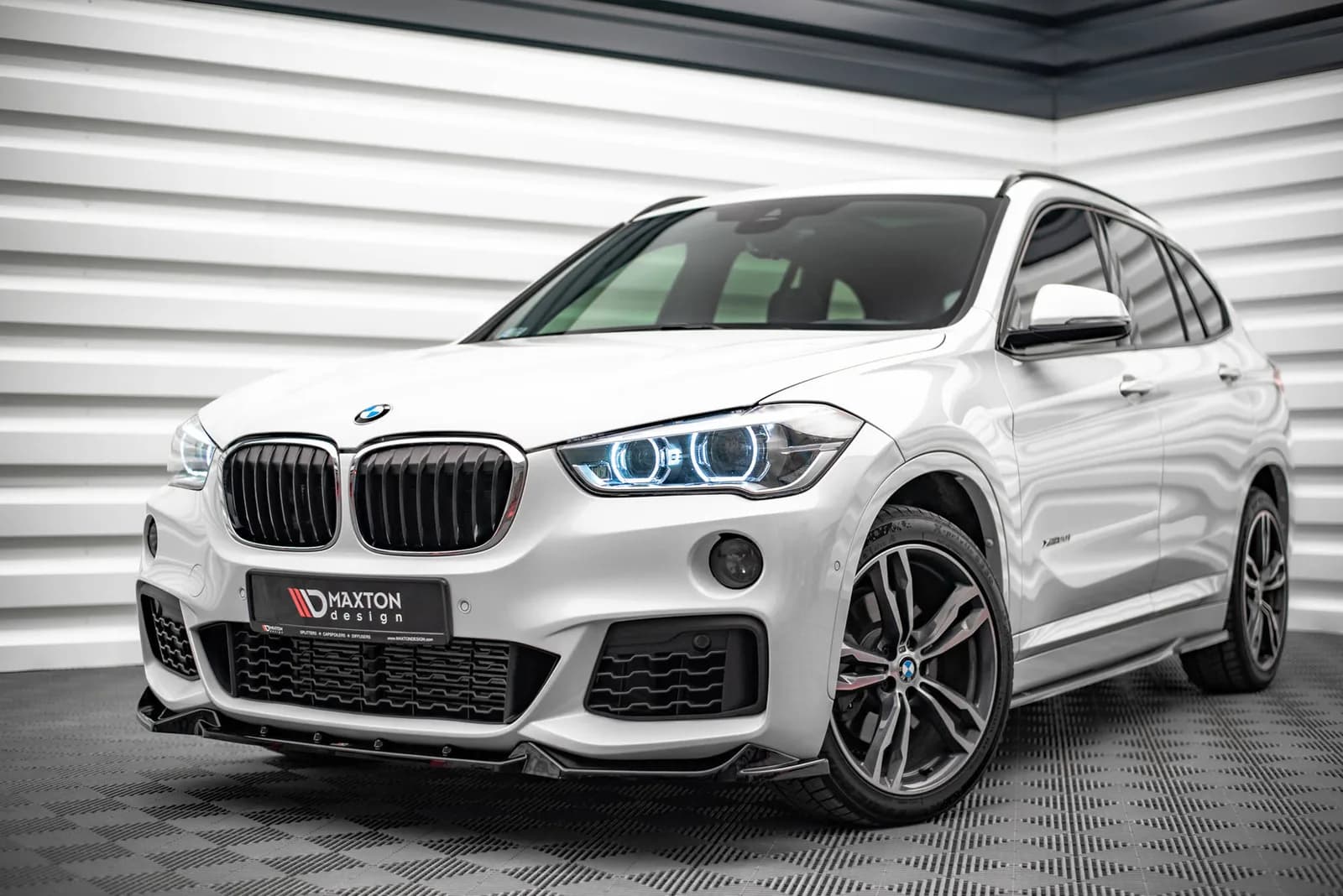 Передній сплітер V.2 Maxton BMW X1 M-пакет F48 - фото My Tuning Lab