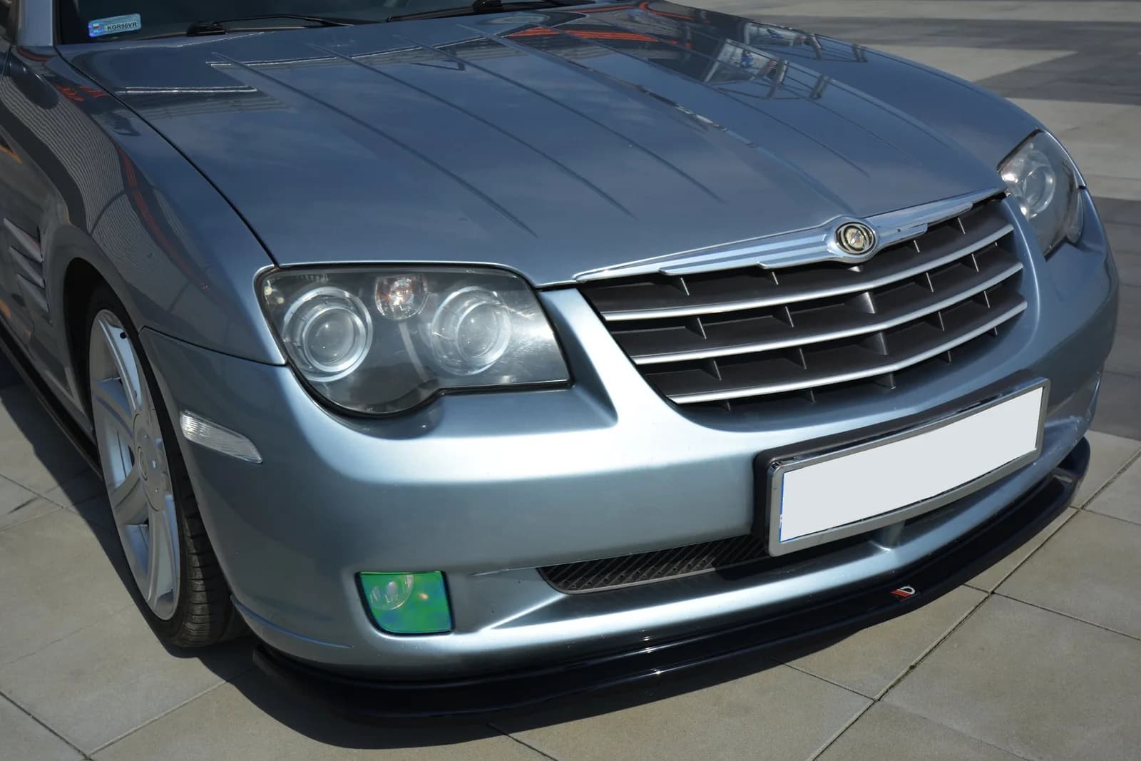 Передній сплітер Maxton Chrysler Crossfire (чорний глянець) - фото My Tuning Lab