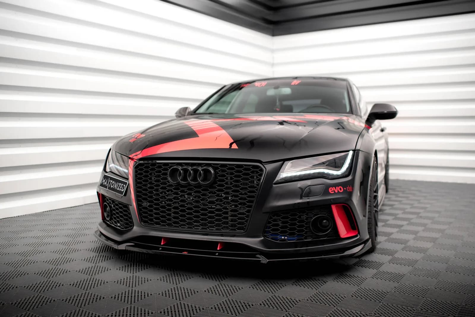 Передній сплітер Maxton Audi A7 RS7 Look C7 - фото My Tuning Lab