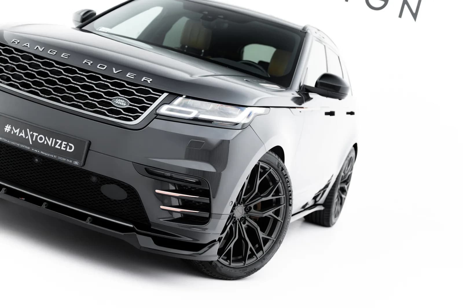 Передній сплітер Maxton Land Rover Range Rover Velar R-Dynamic Mk1 - фото My Tuning Lab